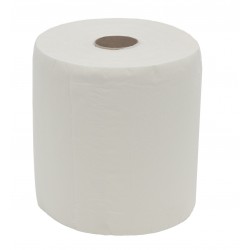 Prosop cu derulare externa, 2 straturi, alb, celuloza 100%,  AQAS, 100m 