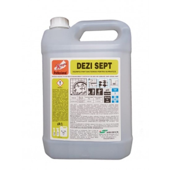 DEZI SEPT X-CLEAN Dezinfectant pentru suprafete 5L-Avizat de Ministerul Sanatatii