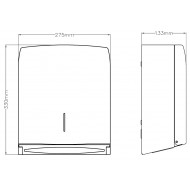 Dispenser pentru prosoape pliate de hartie, Mediclinics