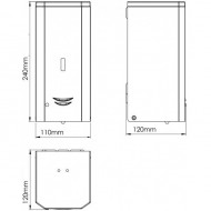 Dozator pentru sapun lichid, cu senzor infrarosu, Mediclinics, 1L