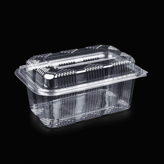 Caserola plastic 1000 gr cu capac inalt - 254 x 193 x 92,5mm - 600 buc Caserola plastic 1000 gr cu capac inalt - 254 x 193 x 92,5mm - 600 buc