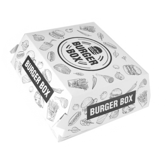 Hamburger box Urban - 13x13x9.5cm mare - 100 buc.