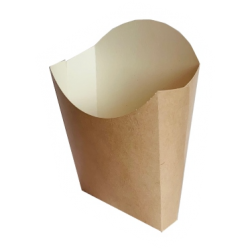 Set de 100 bucati, Cutie cartofi kraft, 11.5x11cm medie Set de 100 bucati, Cutie cartofi kraft, 11.5x11cm medie