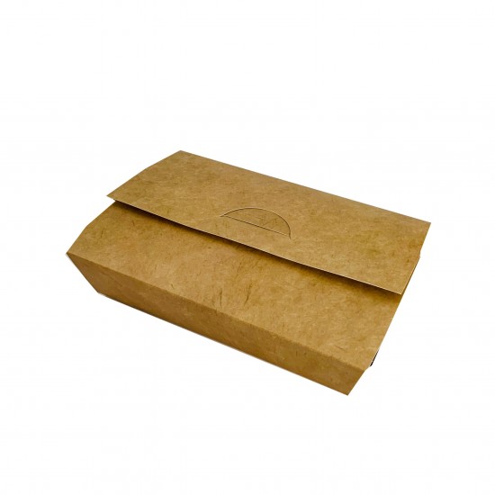 Cutie kraft take-away - H:3.5 cm mica - 100 buc. Cutie kraft take-away - H:3.5 cm mica - 100 buc.