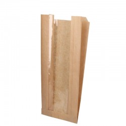 Set 500 bucati, Punga cu fereastra pentru Paine 30x6x34cm Set 500 bucati, Punga cu fereastra pentru Paine 30x6x34cm