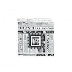 Set de 2000 bucati, Coltar hartie, punga alimentara, model ziar, 16.5 x 17 cm Set de 2000 bucati, Coltar hartie, punga alimentara, model ziar, 16.5 x 17 cm