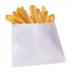 Set 1000 bucati, Punga hartie alba, cerata, 16x7x27cm Set 1000 bucati, Punga hartie alba, cerata, 16x7x27cm