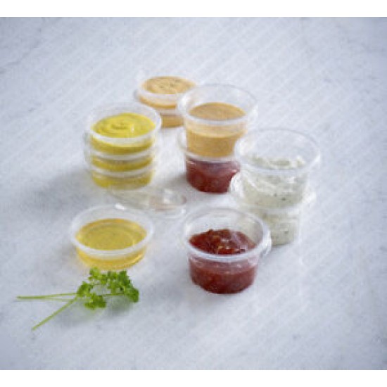 Set 1000 bucati, Sosiera rotunda fara capac, 100ml Set 1000 bucati, Sosiera rotunda fara capac, 100ml