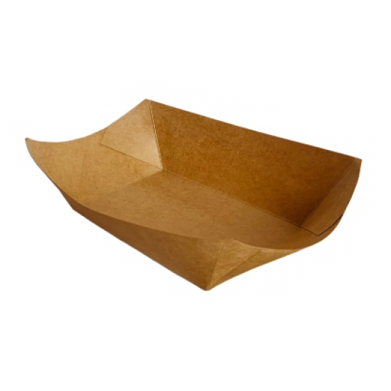 Barcuta kraft - 25x17.5x6cm-1200 ml - 250 buc. Barcuta kraft - 25x17.5x6cm-1200 ml - 250 buc.