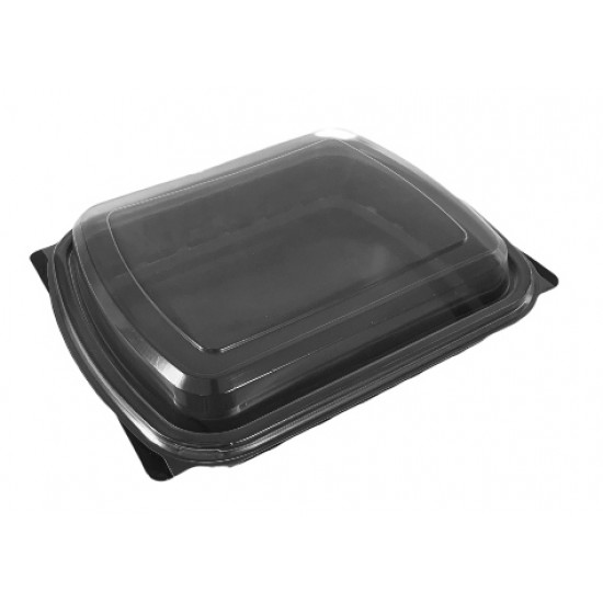 Caserola termo neagra - 2 compartimente - 200 buc/set Caserola termo neagra - 2 compartimente - 200 buc/set