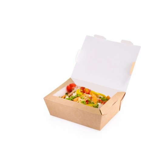 Set 100 bucati, Cutie alimentara, 600ml, 15 x 11.5 x 5 cm