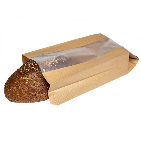 Pungi cu fereastra BIO - Paine 23x4x33cm(f=10cm) - 1000 buc. Pungi cu fereastra BIO - Paine 23x4x33cm(f=10cm) - 1000 buc.