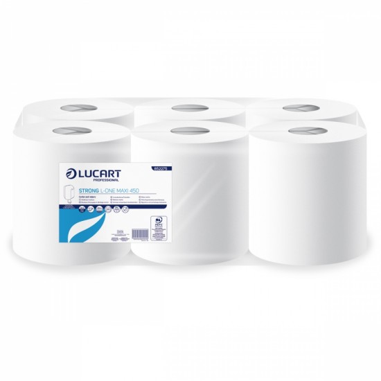 Prosoape derulare centrala, 2 straturi, 158 m, portionate, LUCART - bax 6 role Prosoape derulare centrala, 2 straturi, 158 m, portionate, LUCART - bax 6 role