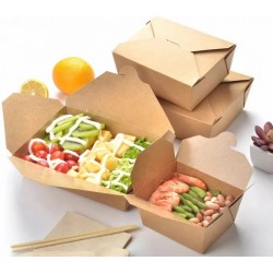 Cutie de meniu,  kraft,  500ml, 50 buc/set Cutie de meniu,  kraft,  500ml, 50 buc/set