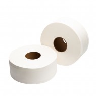 Hârtie igienică 120 m, in 2 straturi, extra albă, Mini Jumbo, AQAS Hârtie igienică 120 m, in 2 straturi, extra albă, Mini Jumbo, AQAS