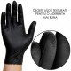 Manusi negre pentru examinare si protectie Nitrylex, 100buc/set