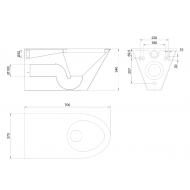 VAS WC PENTRU PERSOANE CU DIZABILITATI INOX, NOFER