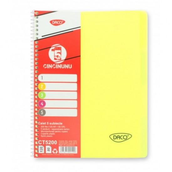 Caiet a4 200 file 5 subiecte daco eminent