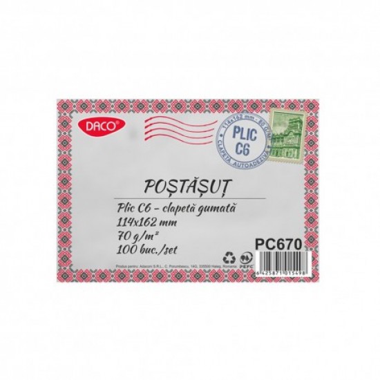 Plic c6 gumat set 100 daco pc670 Plic c6 gumat set 100 daco pc670