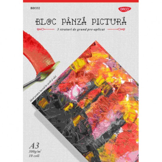 Bloc a3 panza pictura 300g 10 coli bd332 Bloc a3 panza pictura 300g 10 coli bd332