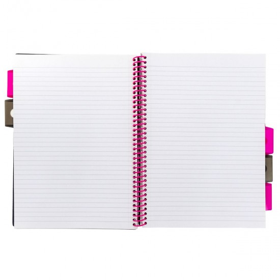 Set 3 caiete cu spirala si separatoare Pukka Pads PP Neon A4 200 pag, dictando, coperti PP, mix culori Set 3 caiete cu spirala si separatoare Pukka Pads PP Neon A4 200 pag, dictando, coperti PP, mix culori