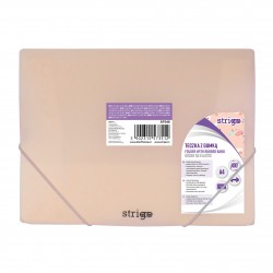 Mapa Strigo A4 cu elastic, PASTEL PIERSICA Mapa Strigo A4 cu elastic, PASTEL PIERSICA