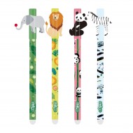 Set 4 pixuri Strigo cerneala cu stergere, ZOO
