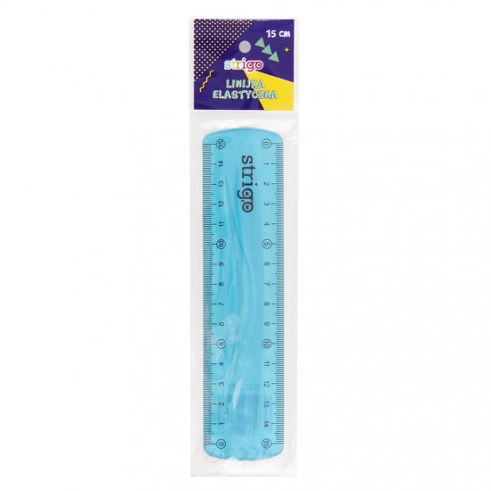 Rigla Strigo flexibila 15 CM Albastru Rigla Strigo flexibila 15 CM Albastru