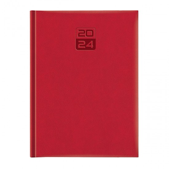Agenda Dakota, A4, datata, hartie ivory, coperta rosie Agenda Dakota, A4, datata, hartie ivory, coperta rosie
