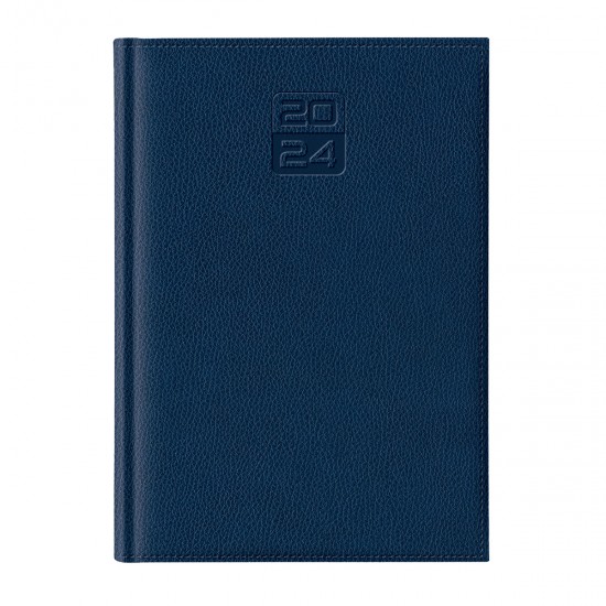 Agenda Dakota, A5, datata, hartie ivory, coperta albastru navy Agenda Dakota, A5, datata, hartie ivory, coperta albastru navy