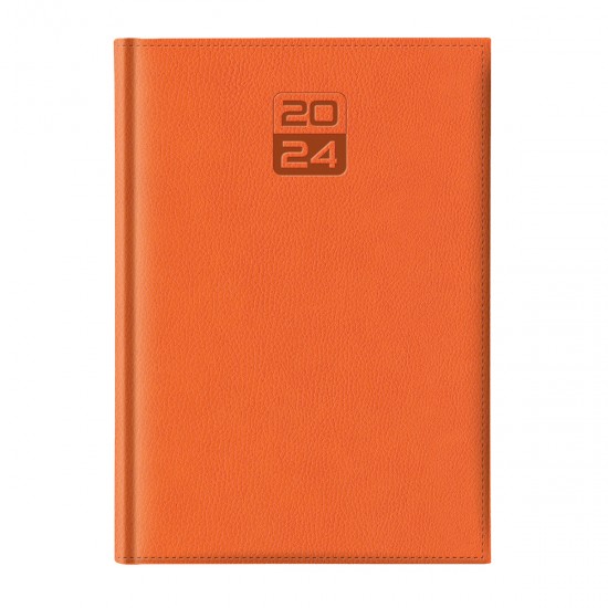 Agenda Dakota, A5, datata, hartie ivory, coperta orange Agenda Dakota, A5, datata, hartie ivory, coperta orange