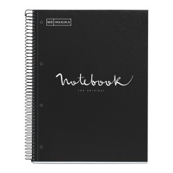 Caiet cu spira, Miquelrius, Emotion, A4, matematica, 80 file, coperta carton dur, negru Caiet cu spira, Miquelrius, Emotion, A4, matematica, 80 file, coperta carton dur, negru