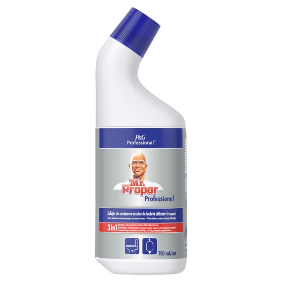 Gel curatare pentru vasul de toaleta Mr Proper 3 in 1, 750 ml