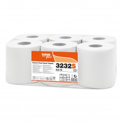 Rola prosoape cu derulare centrala, in 2 straturi, alb, 108 m, 450 portii, Celtex 3232S