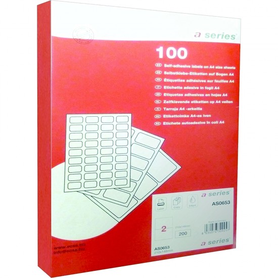 Etichete A-series, 38 x 21.2 mm, 6500 bucati/top Etichete A-series, 38 x 21.2 mm, 6500 bucati/top