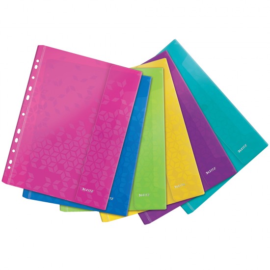 Folie de protec?ie color Leitz WOW, cu arici, diverse culori