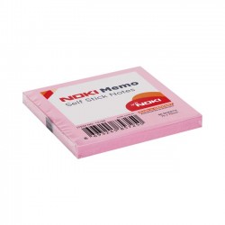 Notite adezive, Noki, 75 x 75 mm, roz, 100 file/set Notite adezive, Noki, 75 x 75 mm, roz, 100 file/set