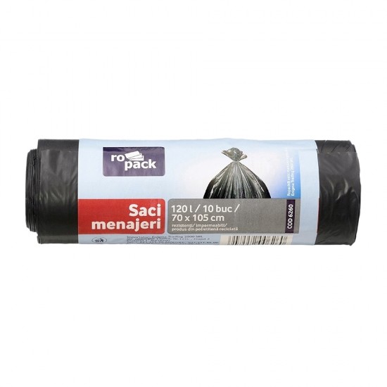 Saci menajeri, 120 litri, 70 x 105 cm, 10 bucati/rola Saci menajeri, 120 litri, 70 x 105 cm, 10 bucati/rola