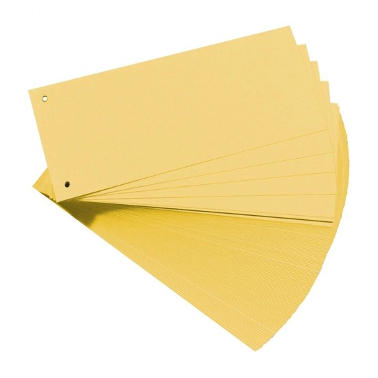 Separatoare Falken, color, 105 x 240 mm, galben Separatoare Falken, color, 105 x 240 mm, galben
