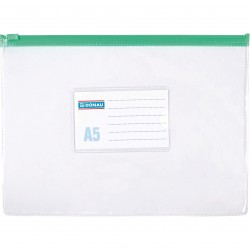 Mapa cu fermoar Donau, A5, plastic Mapa cu fermoar Donau, A5, plastic