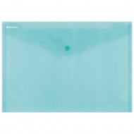 Mapa documente, Donau, A4, inchidere cu capsa, plastic, verde transparent