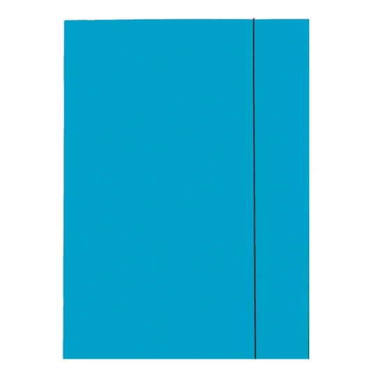 Mapa Esselte Economy din carton, cu elastic, albastru deschis Mapa Esselte Economy din carton, cu elastic, albastru deschis