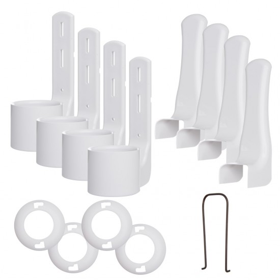 Set Suport Holder Pentru Dispenser - Alb