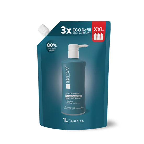 [HotelMagazin] Rezerva Sapun Lichid Gel, SenseSilk+, Lime & Sare de Mare, 1L– SENSE