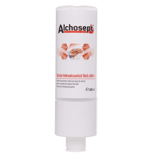Dispenser solutie hidroalcoolica 85% alcool, Alchosept 450ml Dispenser solutie hidroalcoolica 85% alcool, Alchosept 450ml