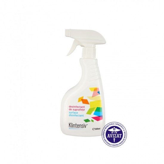 Klintesiv Dezinfectant pentru suprafete gata de utilizare 500 ml Klintesiv Dezinfectant pentru suprafete gata de utilizare 500 ml