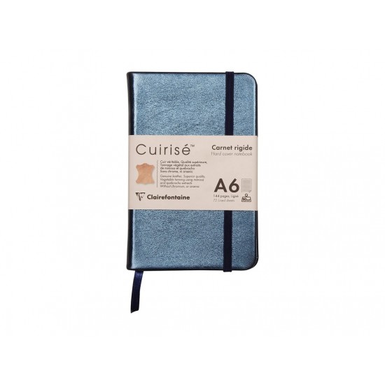 Notebook cu copertă tare din piele Cuirise, A6, Clairefontaine Notebook cu copertă tare din piele Cuirise, A6, Clairefontaine