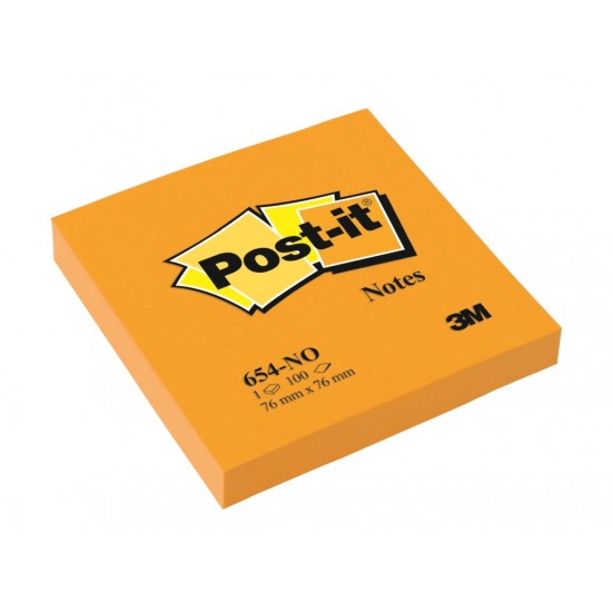 [APERTA] Notes adeziv neon, 76 x 76 mm, 100 file, Post-it