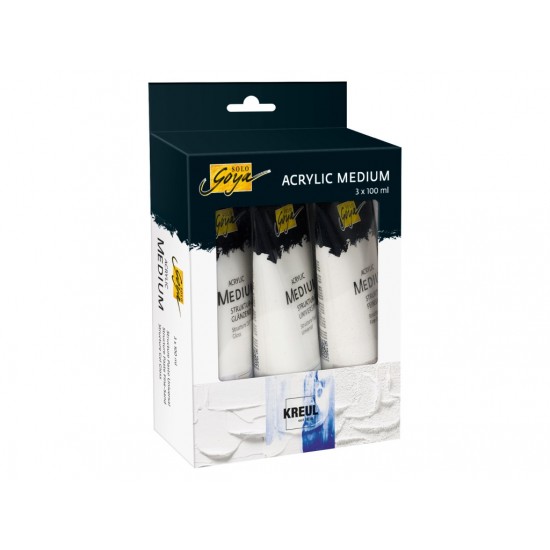 [APERTA] Pastă de structură acrilică, Solo Goya, 3 x 100 ml