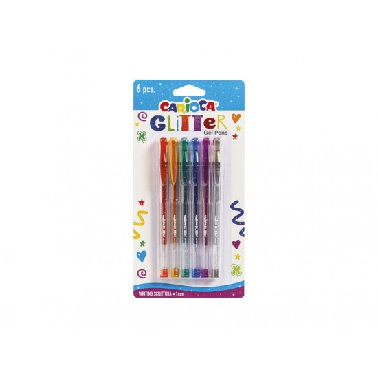 [APERTA] Pix cu gel Carioca Glitter 6 culori/set